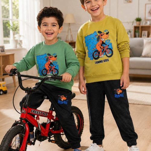 Boys' blouse and trousers, ages 3 to 7