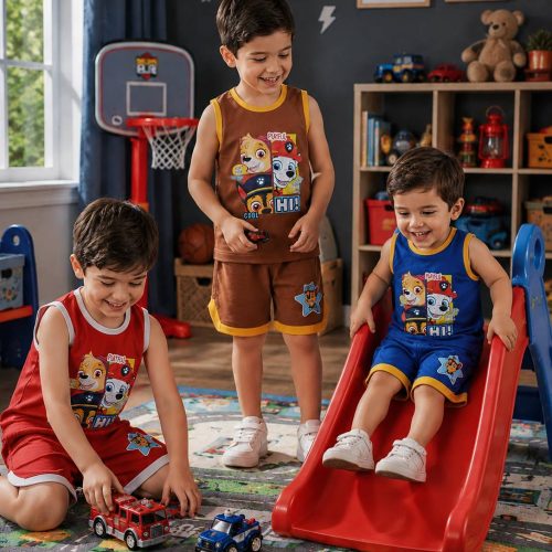 Boys' tank top and shorts set, ages 2 to 5