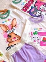 Girls' T-shirt and shorts set (ages 1 to 7)