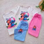 Girls' T-shirt and shorts set (ages 2 to 5)