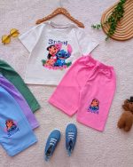 Girls' T-shirt and shorts set (ages 2 to 5)