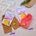 Girls' T-shirt and shorts set (ages 3 to 10)