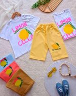 Girls' T-shirt and shorts set (ages 3 to 10)