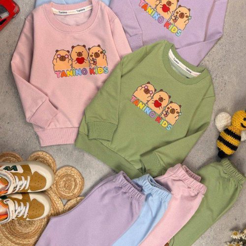Girls' and boys' tops and trousers, ages 1 to 5 years