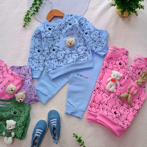 Girls' and boys' tops and trousers, ages 1 to 5 years