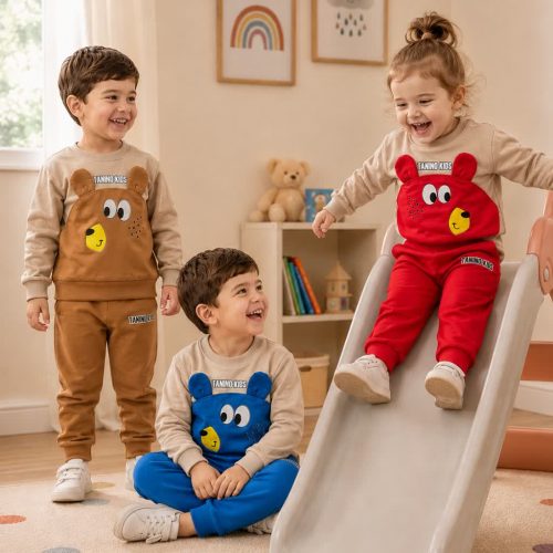 Girls' and boys' tops and trousers, ages 1 to 5 years