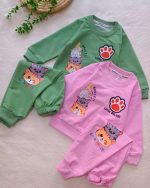 Girls' and boys' tops and trousers, sizes 35 to 45