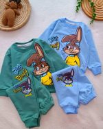 Girls' and boys' tops and trousers, sizes 35 to 50