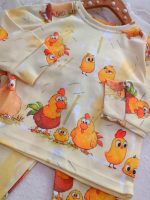 Girls' and boys' tops and trousers, sizes 35 to 50