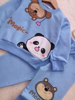 Girls' and boys' tops and trousers, sizes 35 to 50