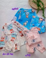 Girls' and boys' tops and trousers, sizes 35 to 50
