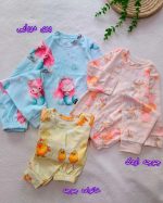 Girls' and boys' tops and trousers, sizes 35 to 50