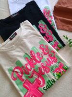 Girls' and women's T-shirts, ranging from age 13 up to size 44