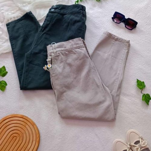 Girls' and women's cotton trousers