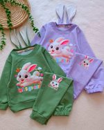 Girls' blouse and trousers, ages 1 to 7