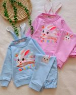 Girls' blouse and trousers, ages 1 to 7