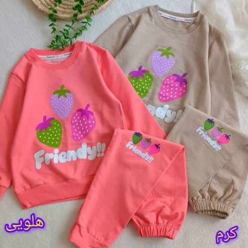 Girls' blouse and trousers, ages 2 to 5