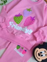 Girls' blouse and trousers, ages 2 to 5