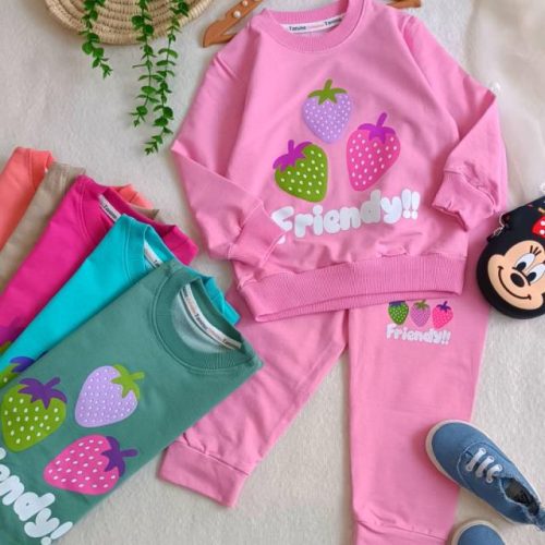 Girls' blouse and trousers, ages 2 to 5