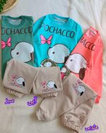 Girls' blouse and trousers, ages 3 to 7