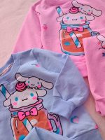 Girls' blouse and trousers set, sizes 35 to 60