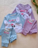 Girls' blouse and trousers, sizes 30 to 45