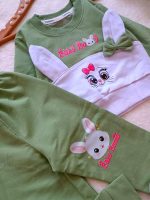 Girls' blouse and trousers, sizes 30 to 45