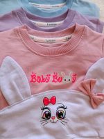 Girls' blouse and trousers, sizes 30 to 45
