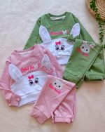 Girls' blouse and trousers, sizes 30 to 45