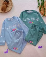 Girls' blouse and trousers, sizes 35 to 60