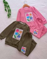 Girls' blouse and trousers, sizes 40 and 45