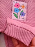 Girls' blouse and trousers, sizes 40 and 45