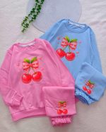 Girls' blouse and trousers, sizes 45 to 60