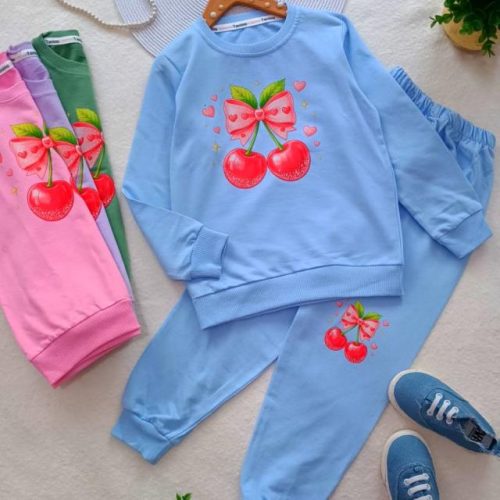 Girls' blouse and trousers, sizes 45 to 60