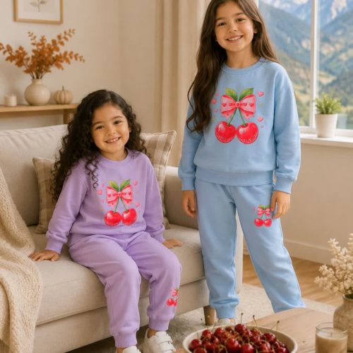Girls' blouse and trousers, sizes 45 to 60