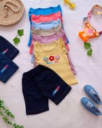 Girls' tank top and shorts set (ages 1 to 5)