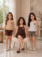 Girls' tank top and shorts set (ages 1 to 5)