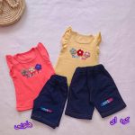Girls' tank top and shorts set (ages 1 to 5)