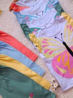Girls' tank top and shorts set, sizes 35 to 45