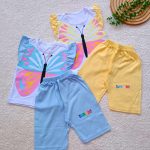Girls' tank top and shorts set, sizes 35 to 45