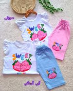 Girls' tank top and shorts set, sizes 45 and 50