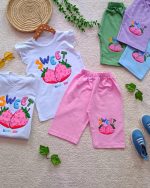 Girls' tank top and shorts set, sizes 45 and 50