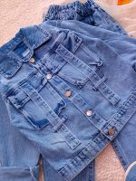 Denim suits for girls and boys, sizes 40 to 60