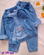 Denim suits for girls and boys, sizes 40 to 60