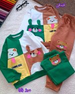 Girls' and boys' blouse and trousers, sizes 45 and 50