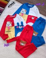 Girls' and boys' blouse and trousers, sizes 45 and 50