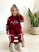 Girls' and boys' blouse and trousers, sizes 60 and 65