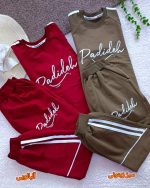 Girls' and boys' blouse and trousers, sizes 60 and 65