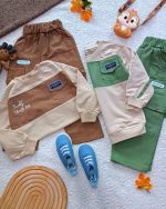 Girls' and boys' blouses and trousers, sizes 40 to 60