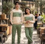 Girls' and boys' blouses and trousers, sizes 40 to 60